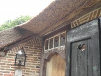 afbeelding van Gedeelte nieuw rieten dak Meppen